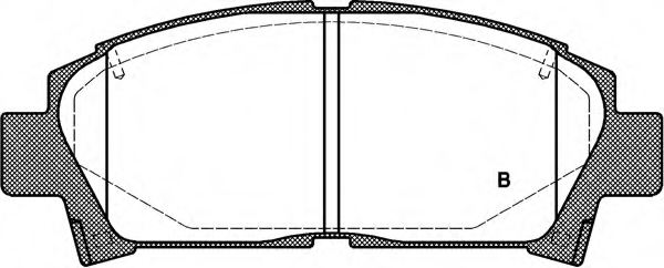 OPEN PARTS BPA0427.02 Brake Pad Set, disc brake